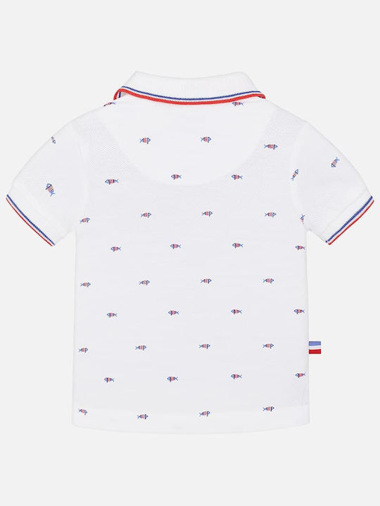 Mayoral Kids Polo Short Sleeve White