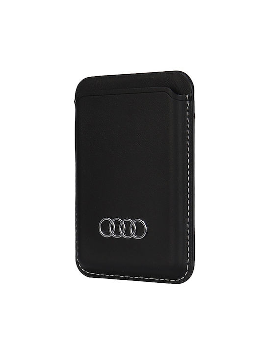 Audi Synthetic Leather Wallet Card Slot Black Magsafe Au-msch-q3/d1-bk