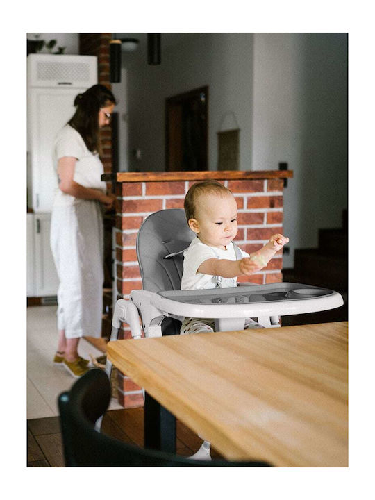 Kidwell Beno Klappbarer Baby Hochstuhl mit Höhenverstellbar Beigem