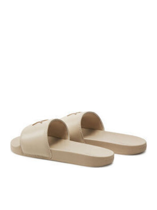 Frauen Flip Flops in Beige Farbe