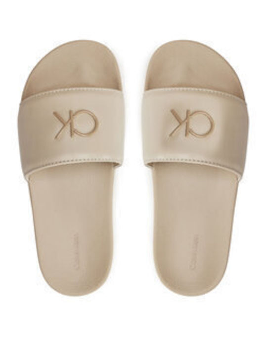 Frauen Flip Flops in Beige Farbe