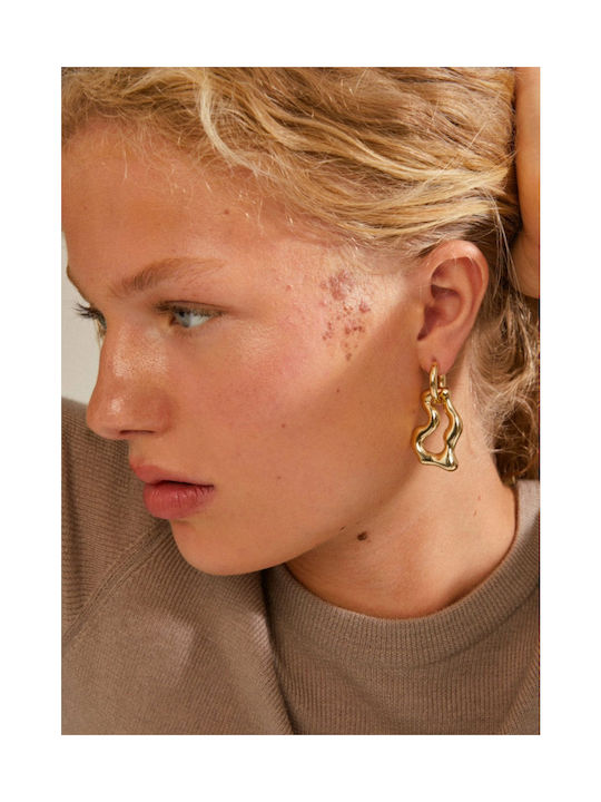 Pilgrim Earrings Hoops Gold Plated