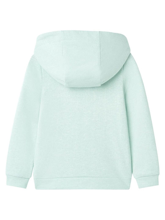 vidaXL Kids Sweatshirt Cardigan with Hood Mixed Mint