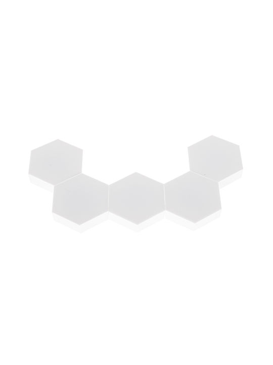 Διακοσμητικό Φωτιστικό LED Hexagon 5τμχ 9εκ.