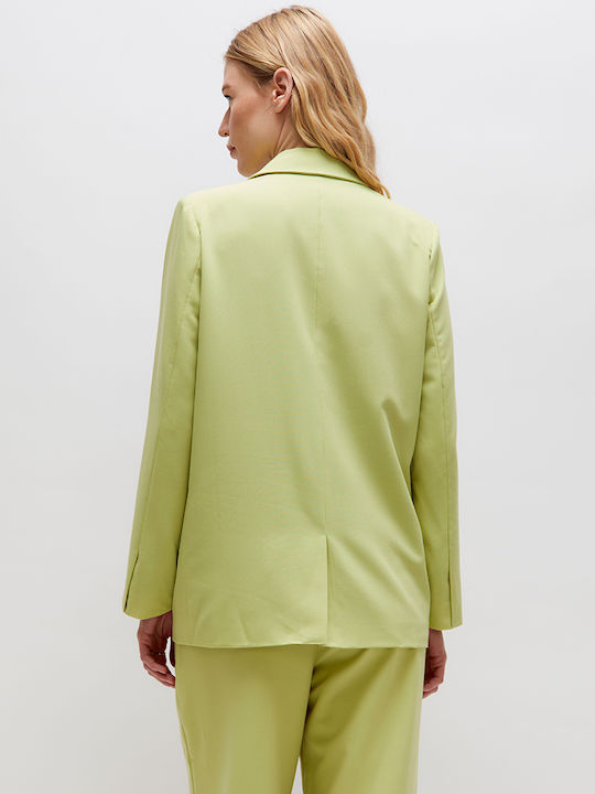 Wild Pony Long Women's Crepe Blazer Green