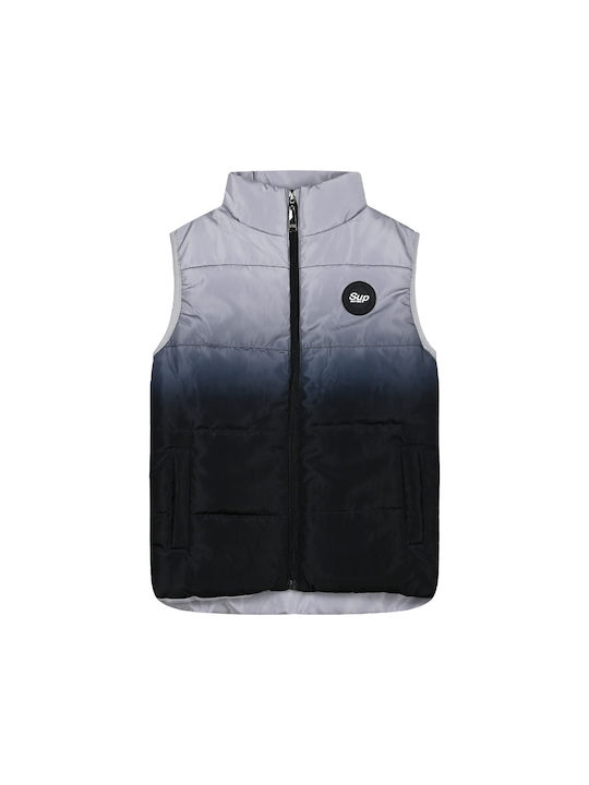 Energiers Waterproof Kids Casual Jacket Sleeveless anthracite