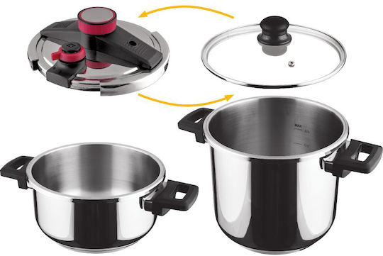 Lamart Steam Set Quattro Тенджери Под Налягане 4л + 7л