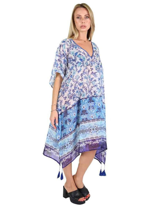 Aquablue Women's Caftan Beachwear Sky Blue