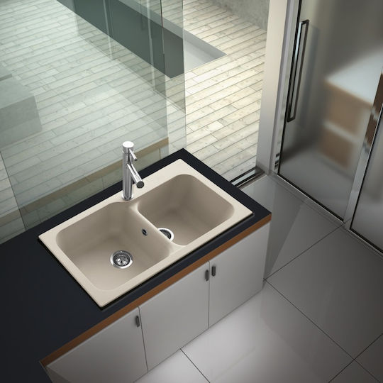 Duralit Kz200 Ένθετος από Συνθετικό Γρανίτη Μ83xΠ50cm Μπεζ Duralit Kz200 Ένθετος από Συνθετικό Γρανίτη Μ83xΠ50cm Μπεζ