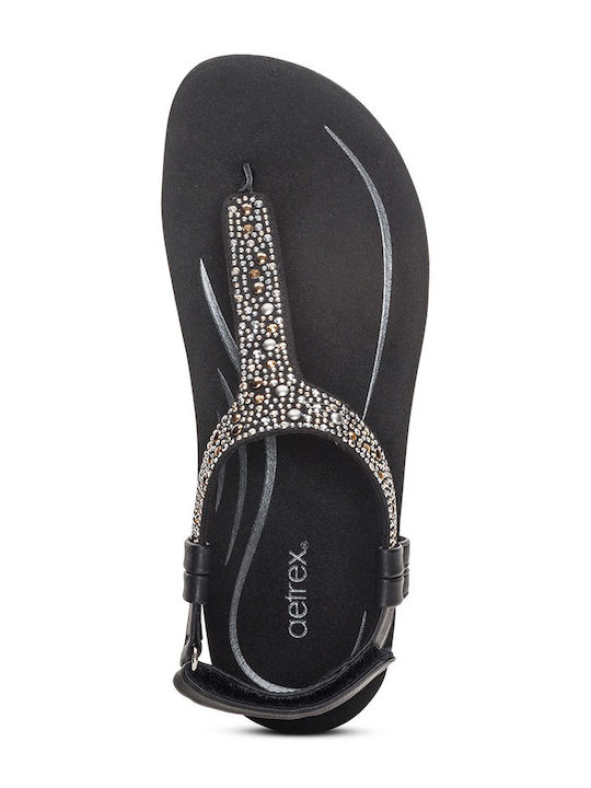 Women's Flat Sandals Anatomic in Black Color
