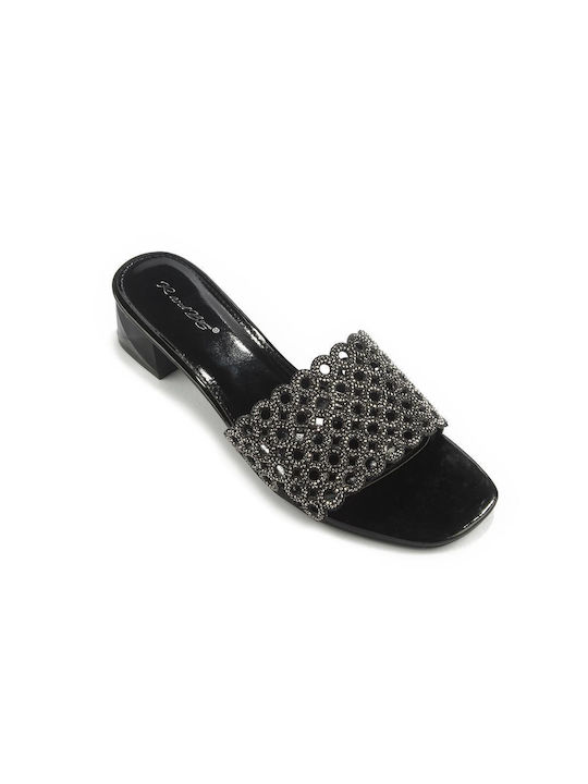 Fshoes Heel Mules Black