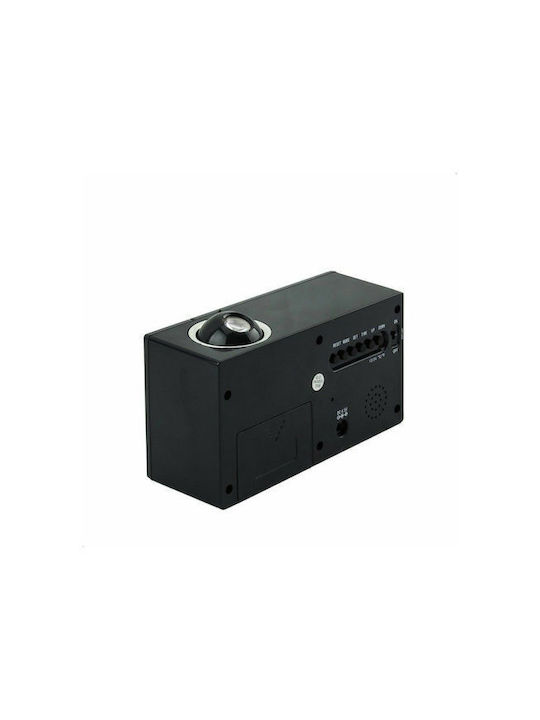 Ds-3605 Επιτραπέζιο Ψηφιακό Ρολόι με Ξυπνητήρι Μαύρο 452650