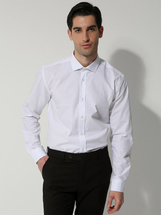 Genaro Baumwolle Hemd White