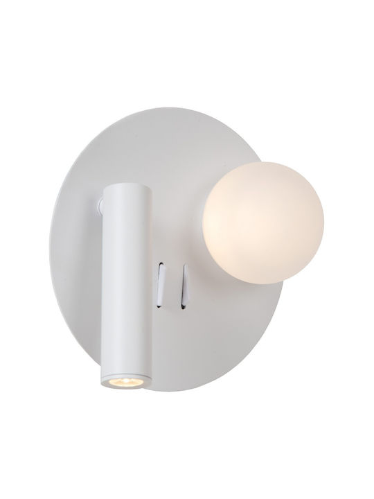 Lucide Lightning Μονό LED Θερμό Λευκό Σποτ σε Λευκό Χρώμα
