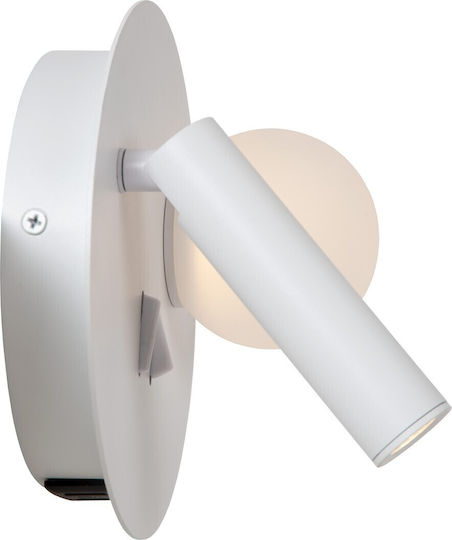 Lucide Lightning Einzel LED Warmes Weiß Spot in Weiß Farbe
