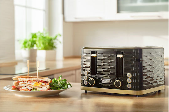 Sencor Φρυγανιέρα 4 Θέσεων 1600W Μαύρη
