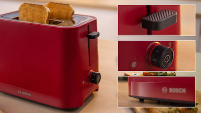 Bosch MyMoment Toaster 2 Slots 950W Red