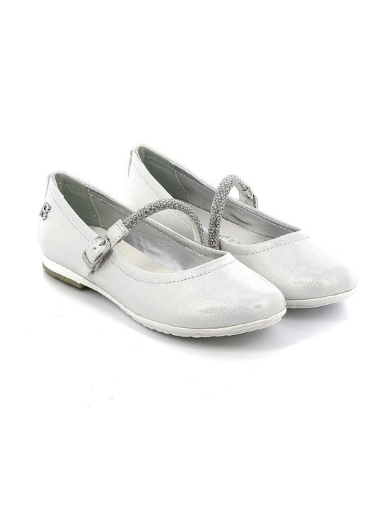 Παιδικές Μπαλαρίνες mit verstellbarer Metallschließe Weiß