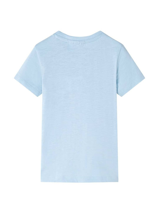 vidaXL Kids Blouse Short Sleeve Light Blue