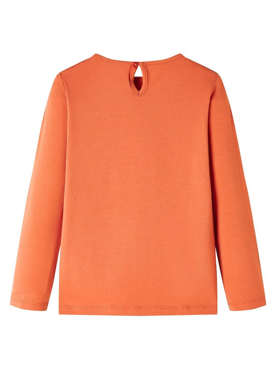 vidaXL Kids Blouse Long Sleeve Orange