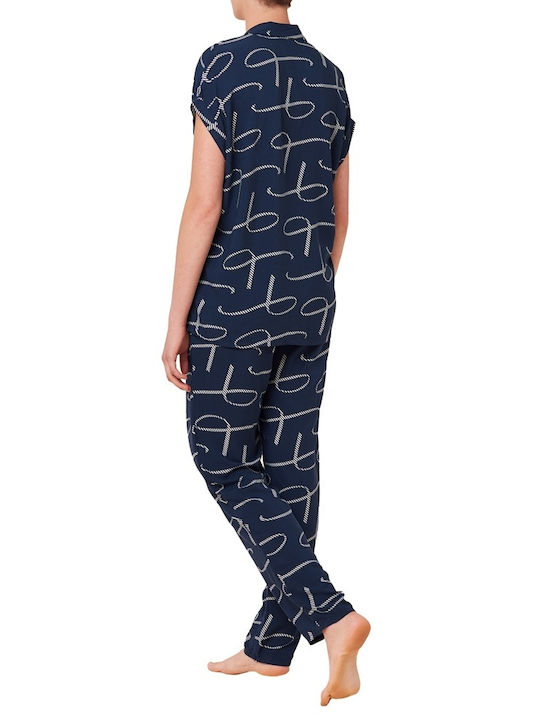 Triumph Set Winter Women's Pajamas Navy Blue