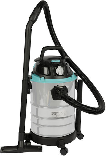 Detoolz Aspirator Lichide / Solide 1250W cu Inoxidabil Recipient 25lt