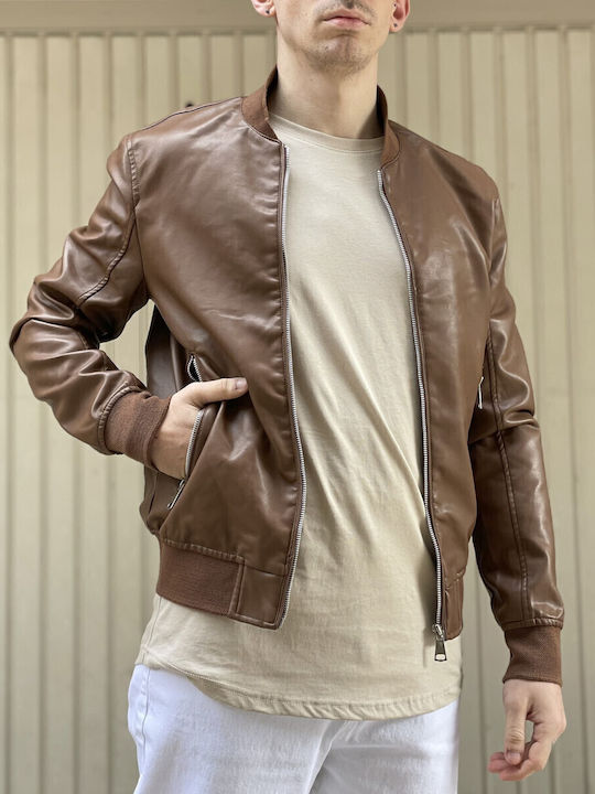Bread And Buttons Geci Barbat Taba Jacket Bomber Din Drematin G12318t