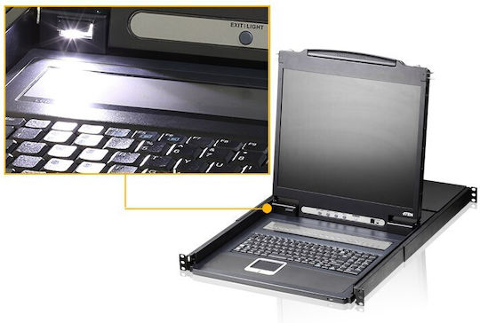 Aten 8-Port 19" LCD KVM & Data Switch