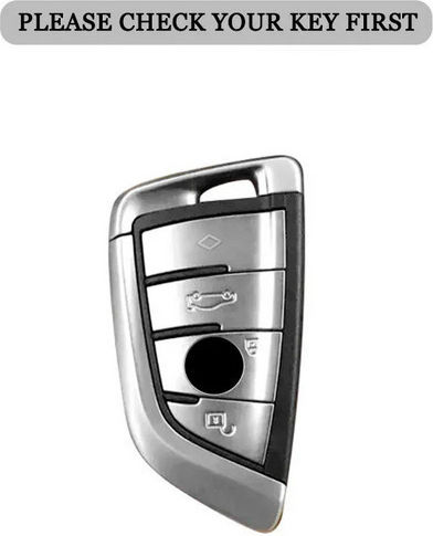 Car Key Cover Case made of with 4 Buttons for Bmw in Black Color