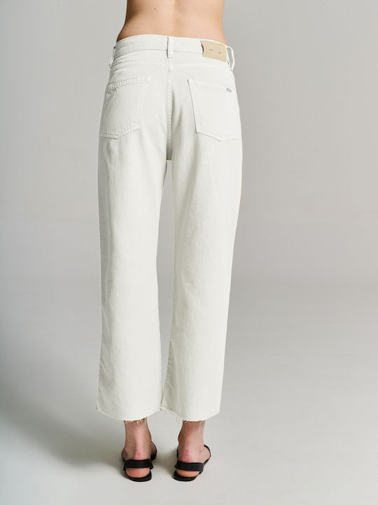 Staff Women's Cotton Capri Trousers White