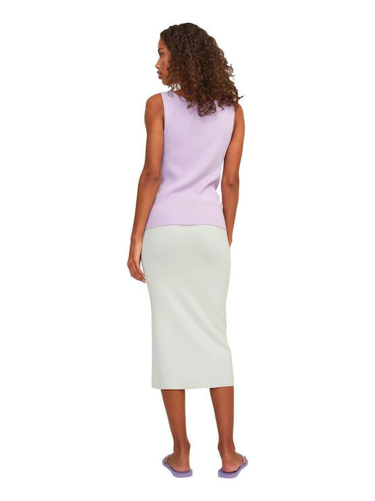 Γυναικειa Maxi Πλεκτh Φουστα Jjxx Dahlia Skirt Knit - Λευκο