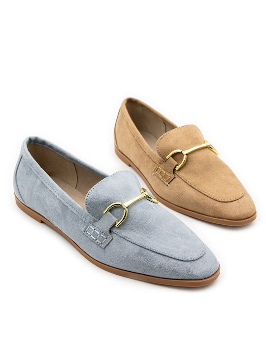 Corina Women's Loafers in Light Blue Color