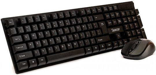 Spacer SPDS-1100 Fără fir Set tastatură și mouse Engleză Internațională