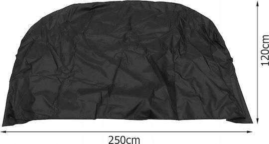 Κάλυμμα Ψησταριάς Μαύρο από Πολυεστέρα 250x120