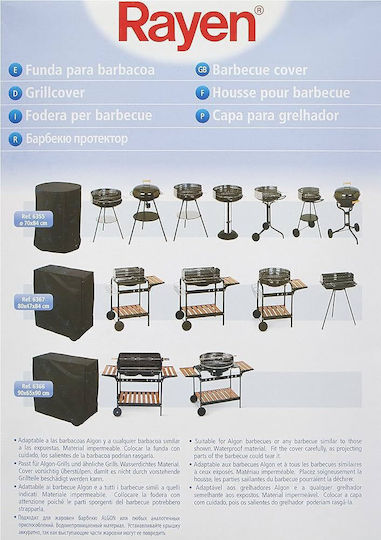 Rayen Grill Cover Black with UV Protection 80cmx47cmx84cmcm