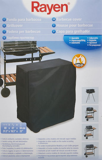 Rayen Grill Cover Black with UV Protection 80cmx47cmx84cmcm