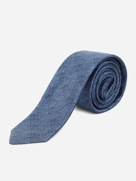 Men's Tie With Scarf In Blue With Design 220-88 - Blue