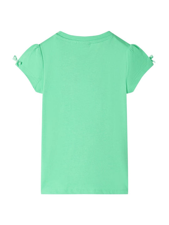 vidaXL Kids Blouse Short Sleeve Light Green