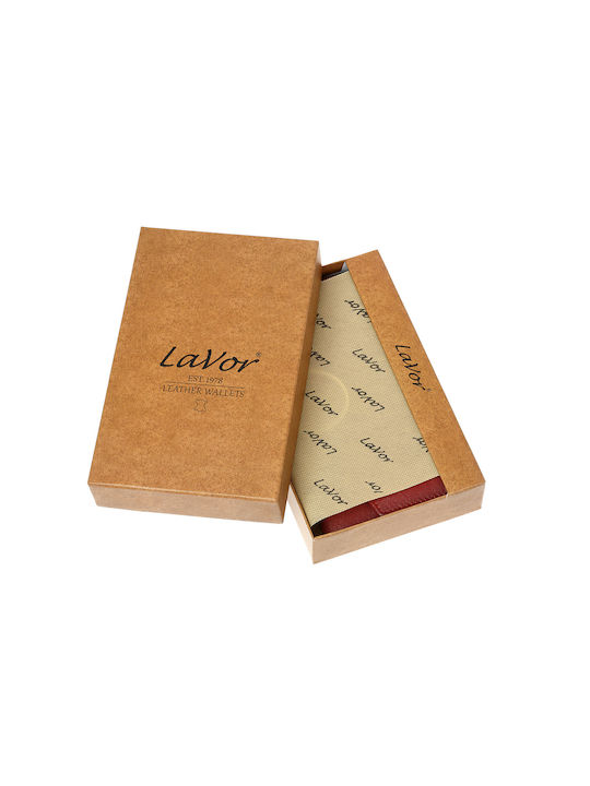 Lavor Leather Women's Wallet with RFID Coral