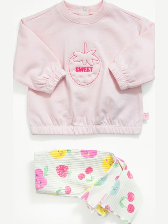 Kids' Set with Leggings Winter 2pcs Pink