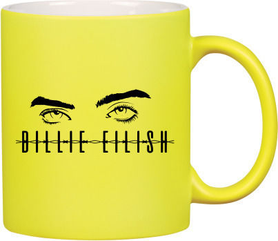 Billie Eilish Becher Keramik Gelb 325ml