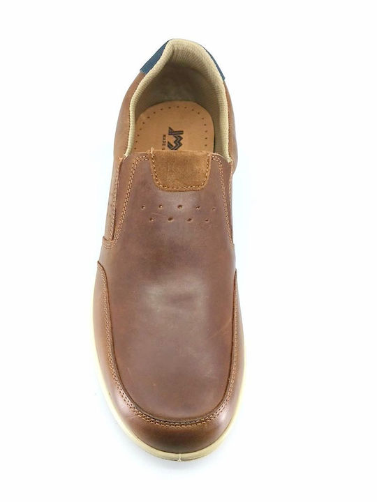 Δερμάτινα Ανδρικά Slip-On Καφέ