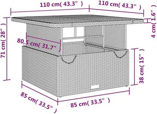Garten- und Outdoor-Möbelsets 2 Stück Schwarz mit Kissen