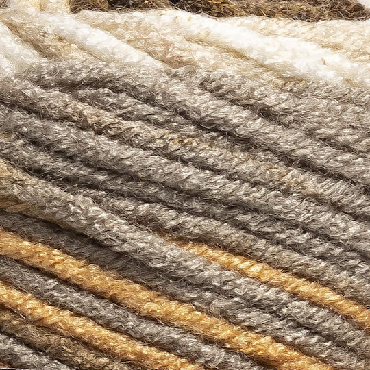 Madame Tricote Paris Strickgarn Acryl Gelb Braun 120m 100g