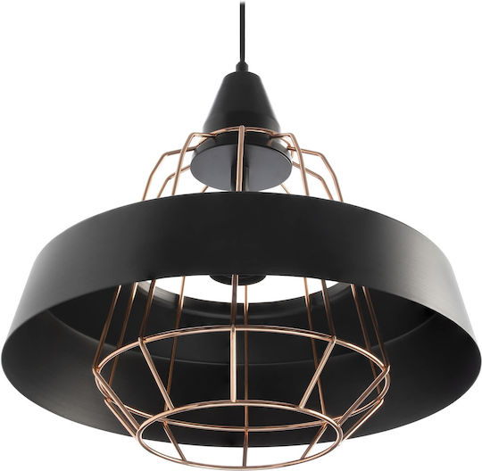 Adviti Hängelampe Schwarz mit Fassung E27 90cm.