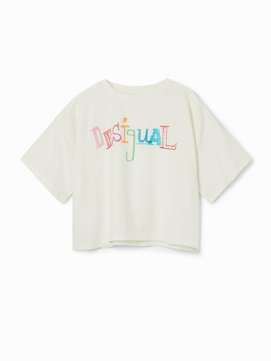 Desigual Kids Blouse Short Sleeve White