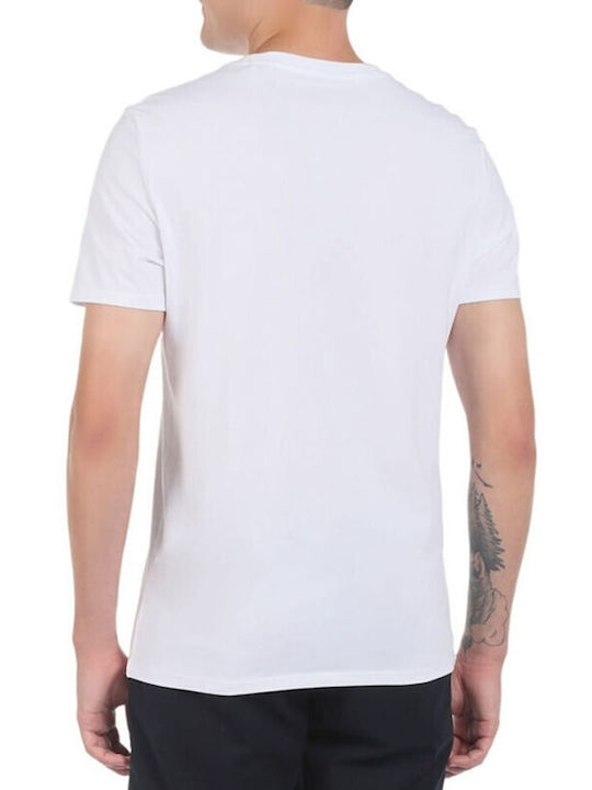 Guess T-shirt Bărbătesc cu Mânecă Scurtă White