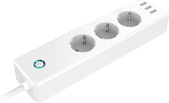 Gosund P1 Smart Smart Power Strip 3 Positions with 3 USB-A and Cable 1.5m