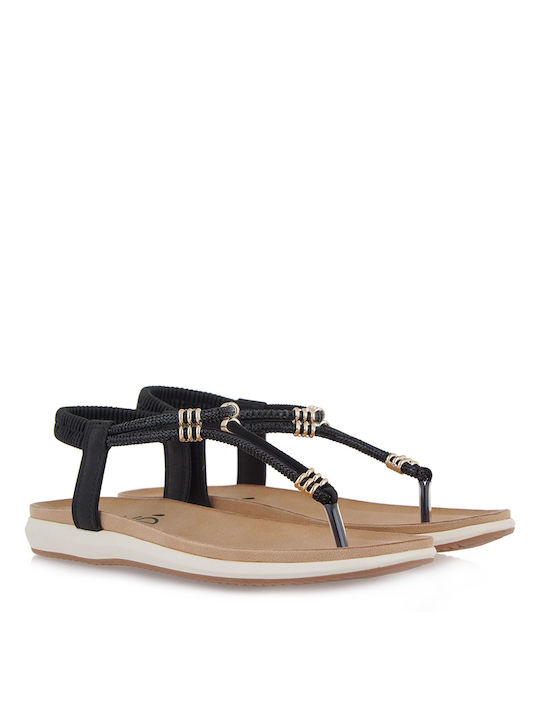 Exe Women's Flat Sandals in Black Color