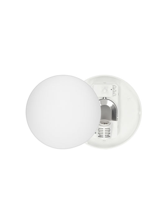 Adviti Ceiling Mount Light 27.5cm White with Socket E27